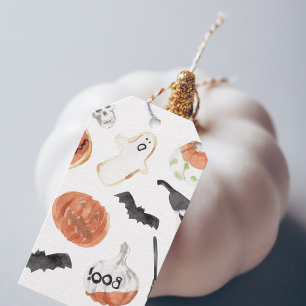 Beängstigendes Halloween-Muster Geschenkanhänger