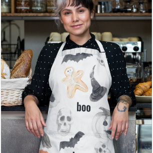 Beängstigendes Halloween-Muster  Happy Halloween Schürze