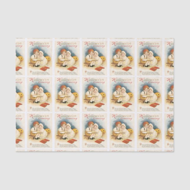 Beängstigendes Halloween-Night-Tissue Seidenpapier (Vorderseite)