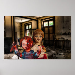 Beängstigendes Halloween. Poster