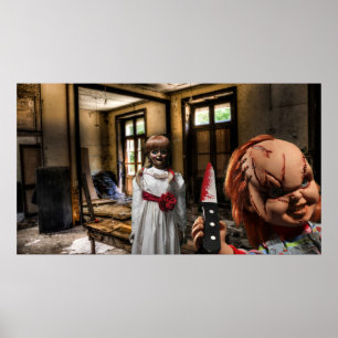 Beängstigendes Halloween. Poster