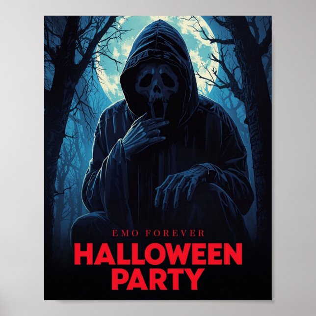 Beängstigendes Halloween Poster - Creepischer Horr (Vorne)