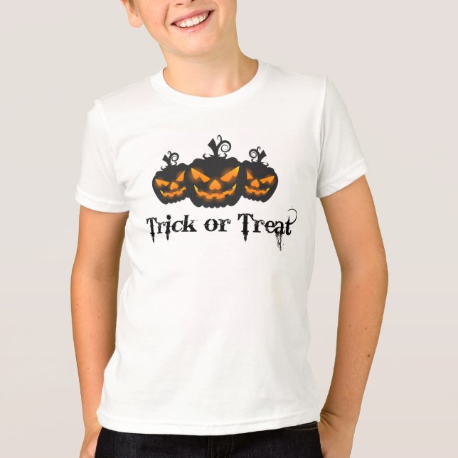 Beängstigendes Halloween Pumpkins-Shirt T-Shirt (Vorderseite)