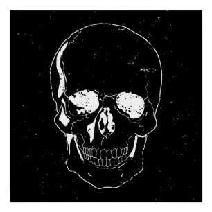 Beängstigendes Halloween-Skull Poster