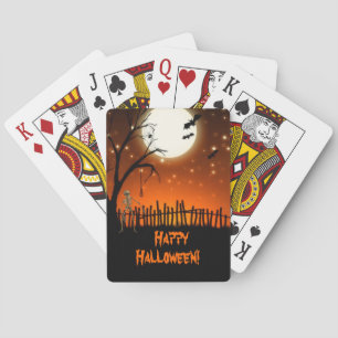 Beängstigendes Halloween Spielkarten