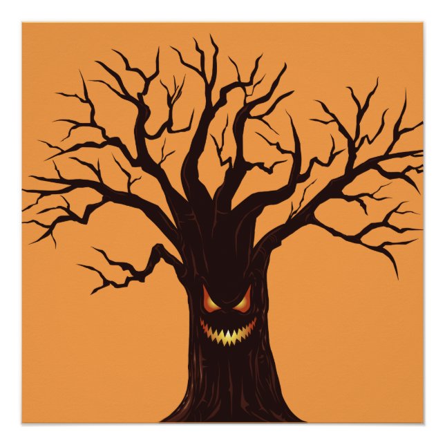 Beängstigendes Halloween-Tree Poster (Vorderseite)