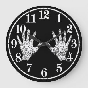 Beängstigendes Handbild für die Acrylwand Große Wanduhr
