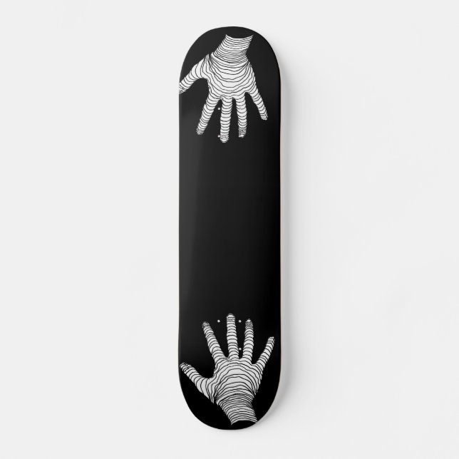 Beängstigendes Handbild für Skateboard (Vorderseite)