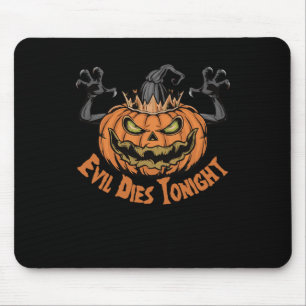 Beängstigendes heißes Halloween Sprichwort Das Bös Mousepad