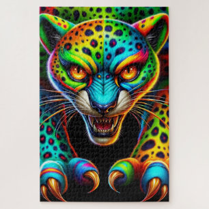 Beängstigendes Katzenpuzzle Puzzle