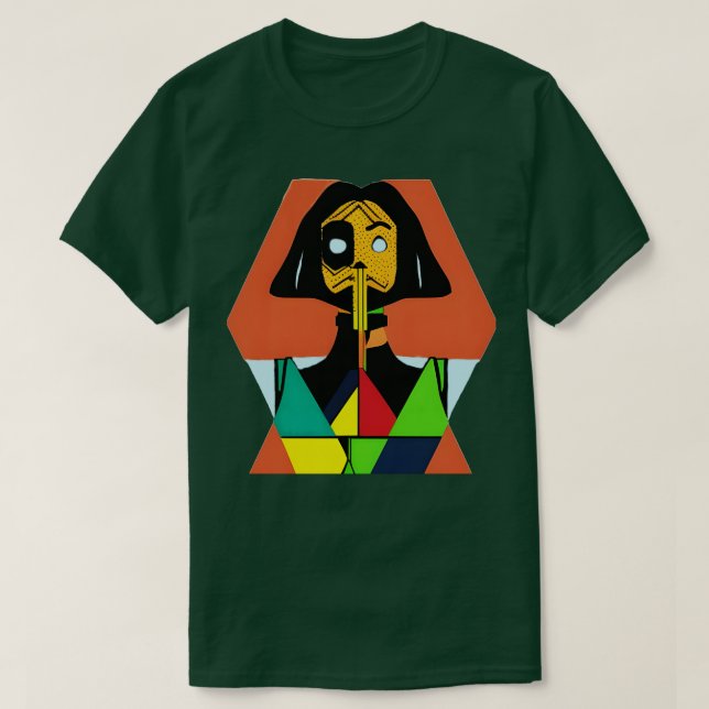 beängstigendes Mädchen T-Shirt (Design vorne)