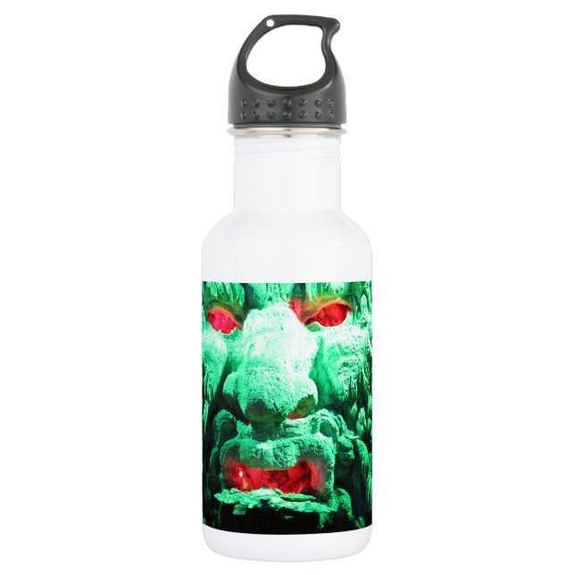 Beängstigendes Maskengefecht Trinkflasche (Vorderseite)