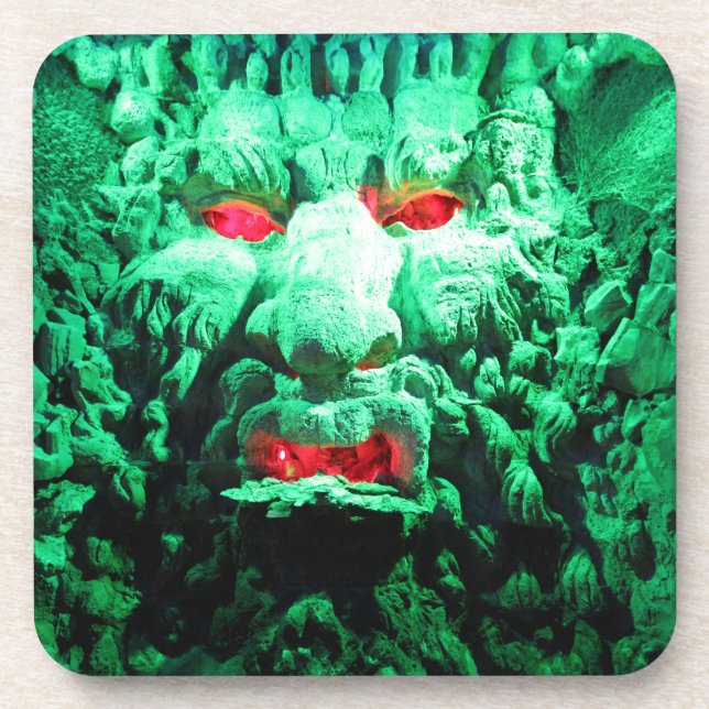 Beängstigendes Maskengefecht Untersetzer (Vorderseite)