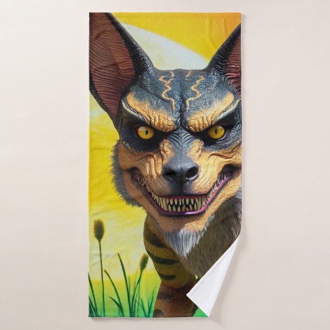 Beängstigendes Monster Badehandtuch (Badehandtuch)