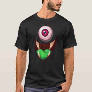 Beängstigendes Monster Eyeball Halloween Kostüm Ki T-Shirt