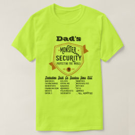 Beängstigendes Monster-Sicherheitsherr T-Shirt