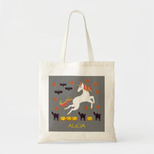 Beängstigendes Niedliches Halloween Unicorn Pumpki Tragetasche