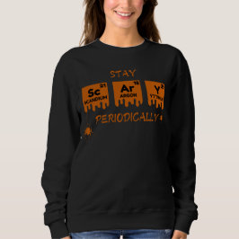 Beängstigendes Periodisches WissenschaftsHalloween Sweatshirt