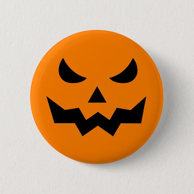 Beängstigendes Pumpkin-Button Button (Vorderseite)