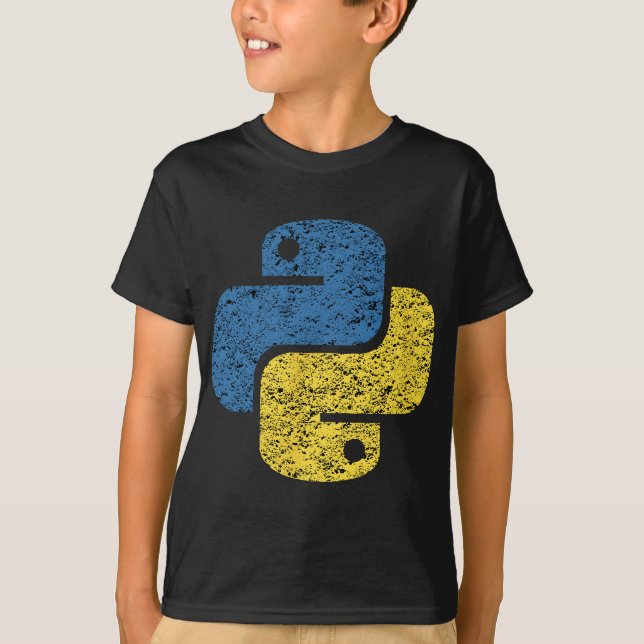 Beängstigendes Python-Logo für Ingenieure T-Shirt (Vorderseite)