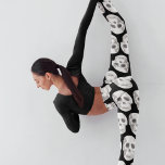 Beängstigendes Schwarz-Weiß-Muster|glückliches Hal Leggings<br><div class="desc">Beängstigendes Schwarz-Weiß-Muster|glückliches Halloween</div>