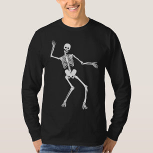 Beängstigendes Skelett am Halloween-Tag der Toten T-Shirt