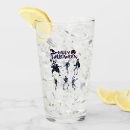 Beängstigendes Skelett-Party Glas