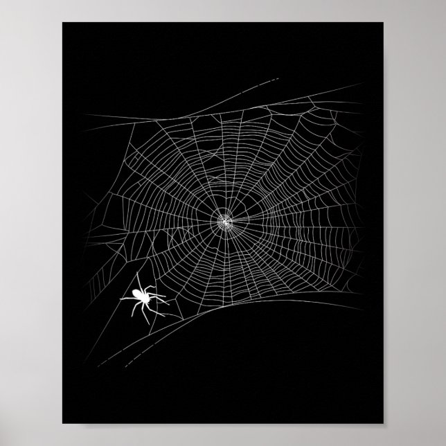 Beängstigendes Spinnennetz - Schwarzes WitwenHallo Poster (Vorne)