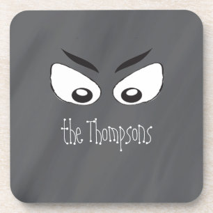 Beängstigendes Spooky Eye Getränkeuntersetzer