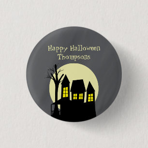 Beängstigendes Spuk Haus Button