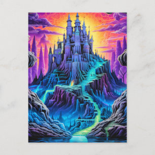 Beängstigendes Spuk Manor   Happy Halloween Postkarte