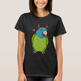 Beängstigendes Teufelskostüm Parrot I Blauer Krönu T-Shirt