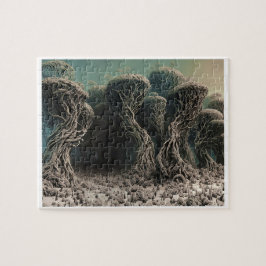 Beängstigendes und cremefarbenes Puzzle