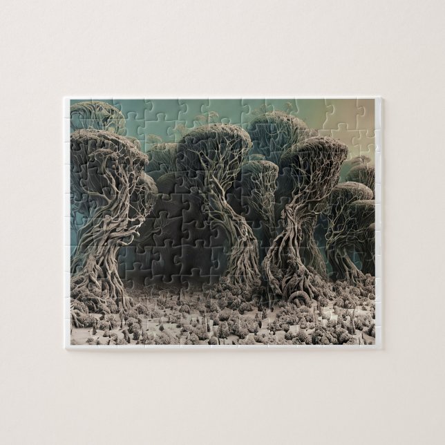 Beängstigendes und cremefarbenes Puzzle (Horizontal)