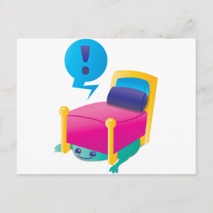 BEÄNGSTIGENDES Ungeheuer unter der BED Postkarte