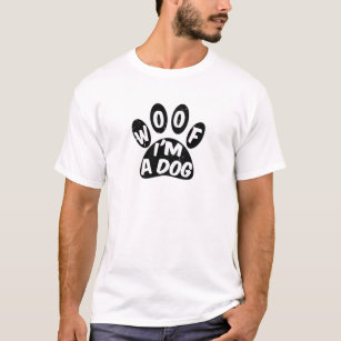Beängstigendes Woof ich bin ein Hund T-Shirt