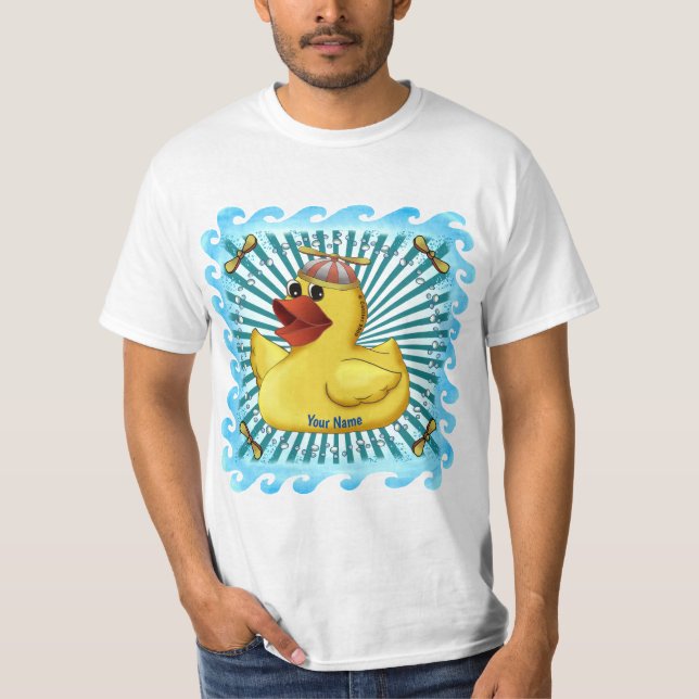 Beanie-Hut-Gummiente-T-Shirt nach Maß T-Shirt (Vorderseite)