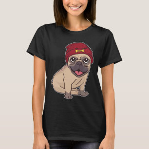Beanie Pug 459 T-Shirt
