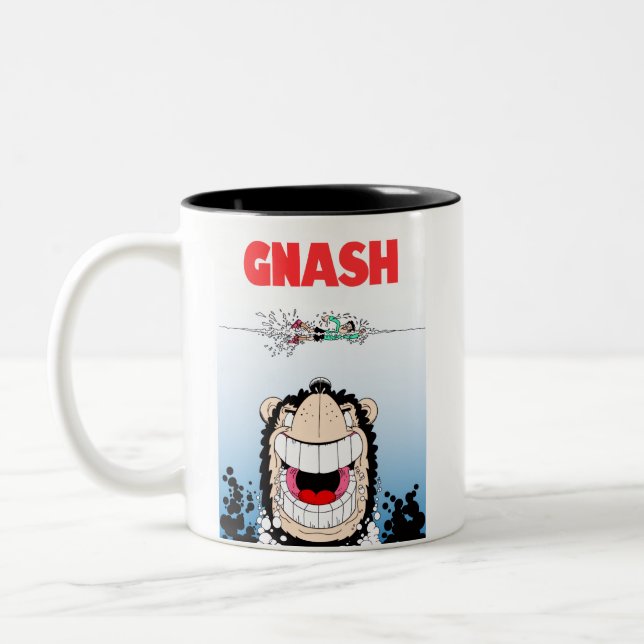 Beano Gnasher "Jaws" parody coffee Tasse ☕️ (Links)
