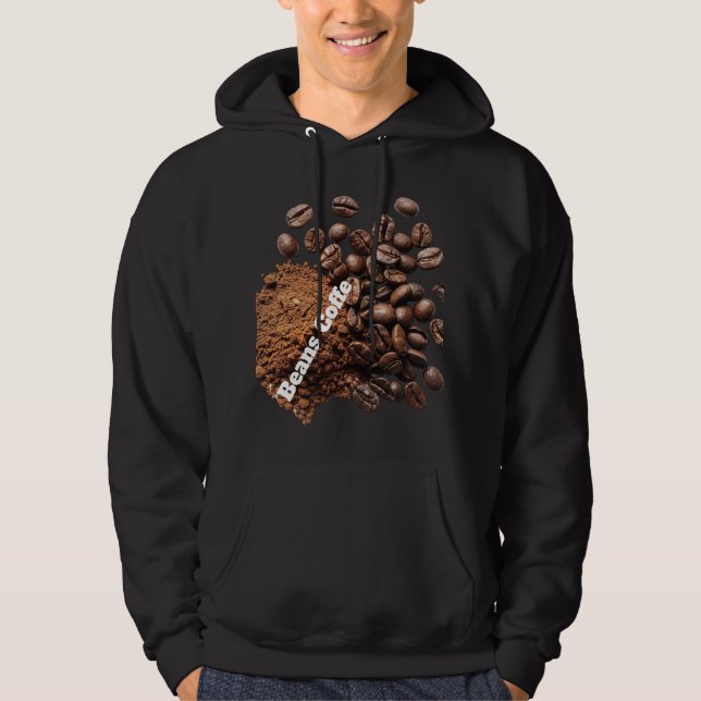 Beans Coffee Men’s Hoodie | Coffee Beans Graphic (Vorderseite)