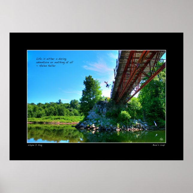 Bean's Leap Helen Keller Quote Poster (Vorne)