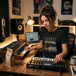 Beans Per Minute – Kaffee & Sequencer Producer  T-Shirt