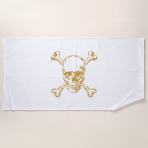 Beanspruche deinen Sand, hisse deine Flagge! Strandtuch