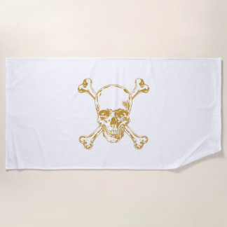 Beanspruche deinen Sand, hisse deine Flagge! Strandtuch