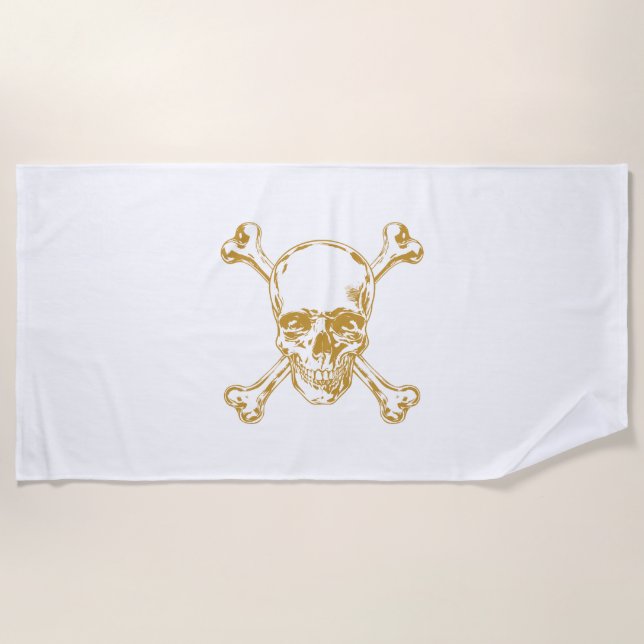 Beanspruche deinen Sand, hisse deine Flagge! Strandtuch (Vorderseite)