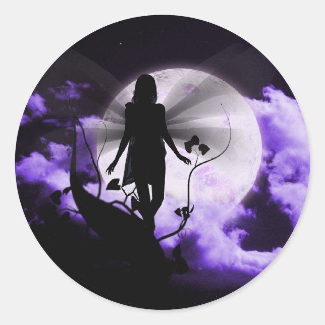 Beanstalk Traumfee-Aufkleber Runder Aufkleber (Vorderseite)