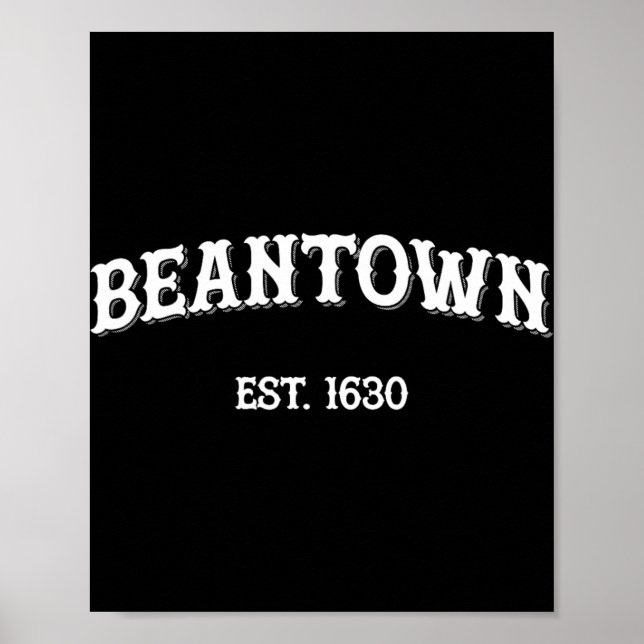 Beantown Boston Machusetts Baked Beans New England Poster (Vorne)