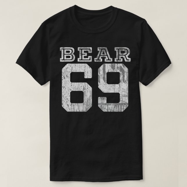 Bear 69 für Fur Friendly Bars gestörtes Design T-Shirt (Design vorne)