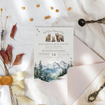 Bear Adventure Winter Mountains Kinderdusche