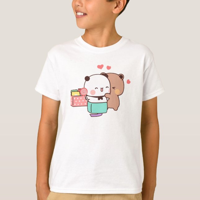 Bear and Panda Bubu Dudu Balloon T-Shirt (Vorderseite)